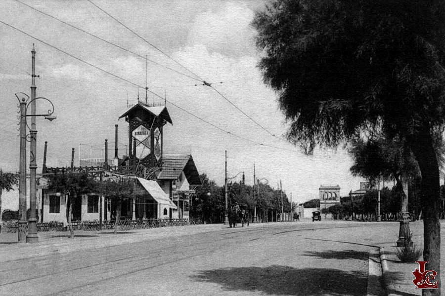 Ardenza - Viale Margherita e Chalet Scoglio di Garibaldi - 1915