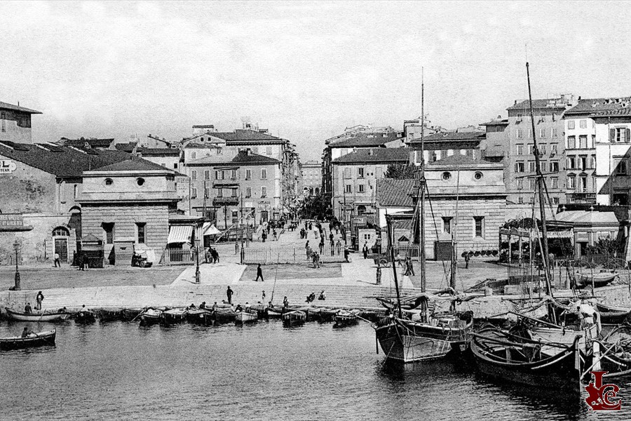 Barriera del porto e via Vittorio Emanuele - 1903