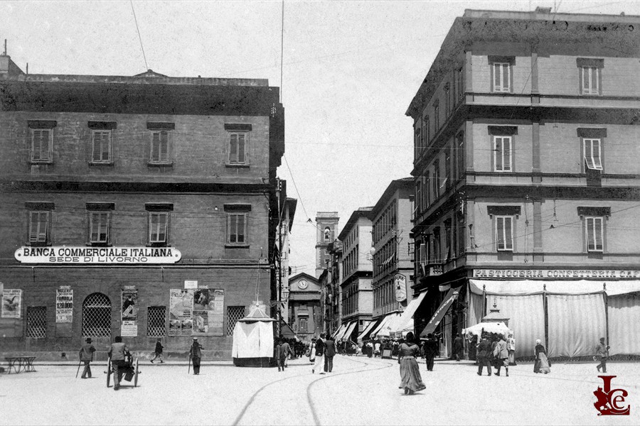 Piazza Cavour e via Cairoli - 1912