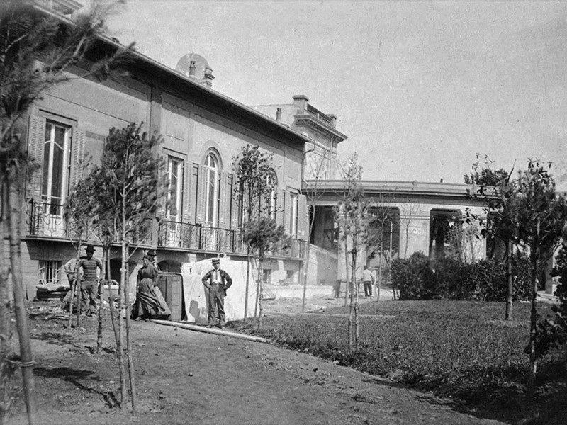 Acque della Salute - particolare del giardino - 1907